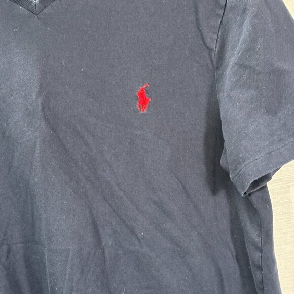 Polo Ralph Lauren Tee Shirt Mens Medium Custom Slim Fit Blue Cotton Short Sleeve - Picture 2 of 5